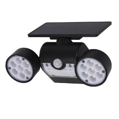 30led Solar Powered Energy Lights with Adjustable Dual Heads Lighting Angle 360 Degree Rotatable Energy-saving Human Infrared Indu 
30led Solar Powered Energy Lights with Adjustable Dual Heads Lighting Angle 360 Degree Rotatable Energy-saving Human Infrared Indu