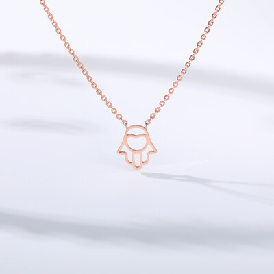 All Is Well Amulet Hamsa Hand Heart Pendant Necklace Women Stainless Steel Gold Color Hollow Hand of Fatima Choker Necklaces
All Is Well Amulet Hamsa Hand Heart Pendant Necklace Women Stainless Steel Gold Color Hollow Hand of Fatima Choker Necklaces