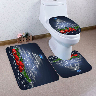 Tailored 3PCS Christmas Bathroom Non-Slip Pedestal Rug Lid Toilet Cover Bath Mat Set
Tailored 3PCS Christmas Bathroom Non-Slip Pedestal Rug Lid Toilet Cover Bath Mat Set