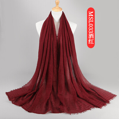 Spring&summer new color cotton&linen scarf female literary Japanese&Korean creative shawl national wind fold scarf MSL033
Spring&summer new color cotton&linen scarf female literary Japanese&Korean creative shawl national wind fold scarf MSL033