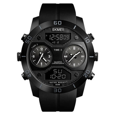 SKMEI Multifunction Waterproof Three Time Zone Mens Watch Student Electronic Watches
SKMEI Multifunction Waterproof Three Time Zone Mens Watch Student Electronic Watches