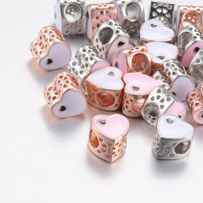 Alloy Enamel European Beads Large Hole Beads Hollow Heart Mixed Color 10x10105x8mm Hole 5mm
Alloy Enamel European Beads Large Hole Beads Hollow Heart Mixed Color 10x10105x8mm Hole 5mm
