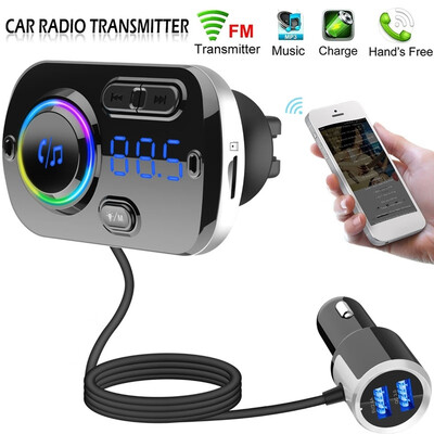 Wireless Bluetooth V50 Car FM Transmitter Kit Quick Charge 30 USB Charger MP3 Player Multi-function Support TF card function
Wireless Bluetooth V50 Car FM Transmitter Kit Quick Charge 30 USB Charger MP3 Player Multi-function Support TF card function