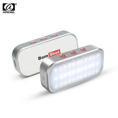 APEXEL APL-FL02 bomshot Multi-functional Intelligent RGB LED Video Light Lamp Panel Support 7 Light Colors 3200K-5200K Adjustable
APEXEL APL-FL02 bomshot Multi-functional Intelligent RGB LED Video Light Lamp Panel Support 7 Light Colors 3200K-5200K Adjustable