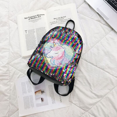 Unicorn Sequin Backpack Magic Reversible Sequin Backpack Glittering Bag for Women Girls Teens
Unicorn Sequin Backpack Magic Reversible Sequin Backpack Glittering Bag for Women Girls Teens