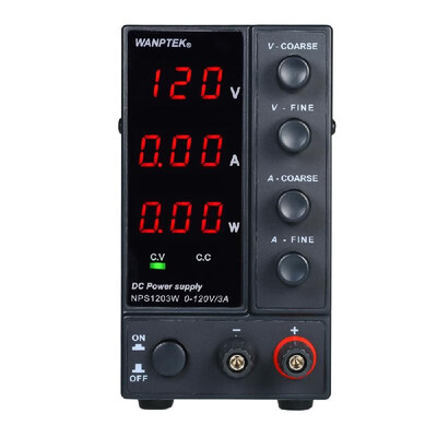 WANPTEK NPS1203W 0-120V 0-3A Switching DC Power Supply 3 Digits Display LED High Precision Adjustable Mini Power Supply AC 115V23
WANPTEK NPS1203W 0-120V 0-3A Switching DC Power Supply 3 Digits Display LED High Precision Adjustable Mini Power Supply AC 115V23