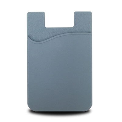Silicone u-shaped card case for mobile phone