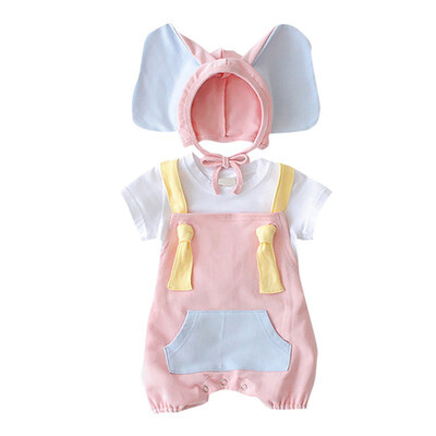 Lovely Baby Girl Boy Cotton Infant JumpsuitHat Set Cute Elephant Hat for Newborns Baby Romper Costumes Set
Lovely Baby Girl Boy Cotton Infant JumpsuitHat Set Cute Elephant Hat for Newborns Baby Romper Costumes Set