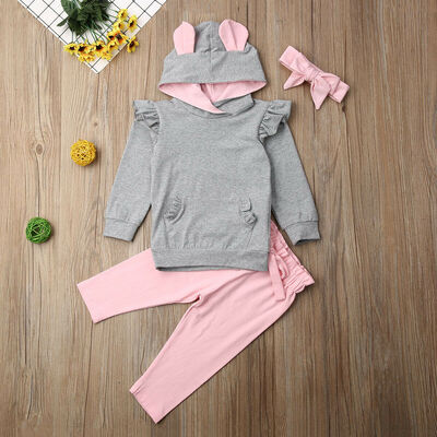 Infant Baby Girl Cotton Rabbit Ears Ruffle TopsLeggings Pants Clothes Tracksuit
Infant Baby Girl Cotton Rabbit Ears Ruffle TopsLeggings Pants Clothes Tracksuit