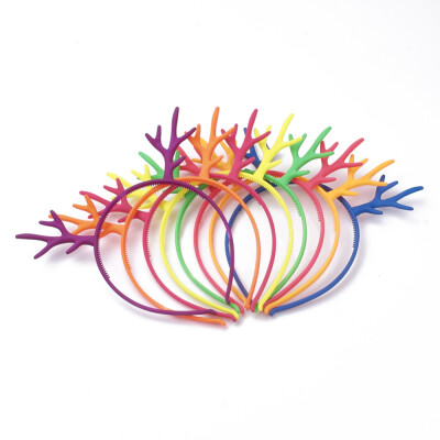 Rubberized Style Plastic Fluorescent Color Hair Bands Antler Shaped Mixed Color 115120mm
Rubberized Style Plastic Fluorescent Color Hair Bands Antler Shaped Mixed Color 115120mm