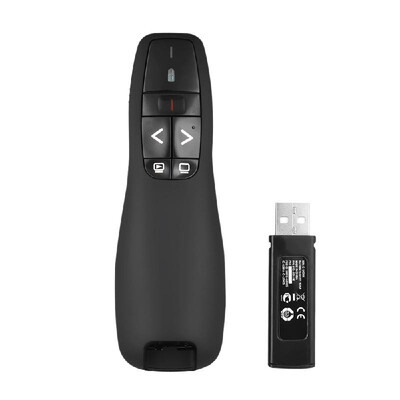 24GHz Wireless USB Powerpoint Presentation PPT Flip Pen Pointer Clicker Presenter with Built-in Reciver Red Light Remote Control
24GHz Wireless USB Powerpoint Presentation PPT Flip Pen Pointer Clicker Presenter with Built-in Reciver Red Light Remote Control