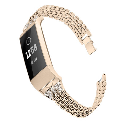 ECSEM Bling Band for Fitbit Charge 3 Metal Strap Replacement Wrisband Jewelry Bracelet for Fitbit Charge 3 Smartwatch
ECSEM Bling Band for Fitbit Charge 3 Metal Strap Replacement Wrisband Jewelry Bracelet for Fitbit Charge 3 Smartwatch