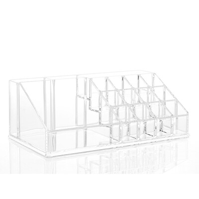 16 Cells Acrylic Cosmetic Organizer Lipstick Makeup Holder Jewelry Storage The Perfectionist 20 Compartment 
16 Cells Acrylic Cosmetic Organizer Lipstick Makeup Holder Jewelry Storage The Perfectionist 20 Compartment