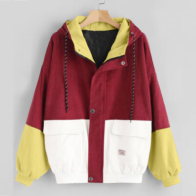Roseonmyhand Women Long Sleeve Corduroy Patchwork Oversize Jacket Windbreaker Coat Overcoat
Roseonmyhand Women Long Sleeve Corduroy Patchwork Oversize Jacket Windbreaker Coat Overcoat