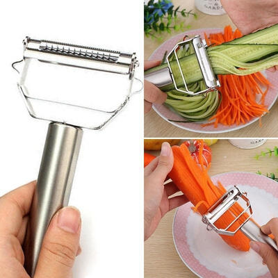Stainless Steel Potato Cucumber Carrot Grater Julienne Peeler Vegetables Fruit Peeler Double Planing Grater Kitchen Gadget
Stainless Steel Potato Cucumber Carrot Grater Julienne Peeler Vegetables Fruit Peeler Double Planing Grater Kitchen Gadget