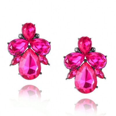 E0224 Fashion Jewelry Pink Crystal Flower Stud Earrings For Women Vintage Rhinestone Stud Earrings Bijoux Elegant Lady Wholesale
E0224 Fashion Jewelry Pink Crystal Flower Stud Earrings For Women Vintage Rhinestone Stud Earrings Bijoux Elegant Lady Wholesale