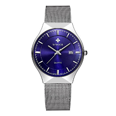 WWOOR 2016 Ultra Thin Dial Fashion Mesh Stainless Steel Watches Calendar Quartz Analog Men Casual Wristwatch 30M Water-Proof Wat
WWOOR 2016 Ultra Thin Dial Fashion Mesh Stainless Steel Watches Calendar Quartz Analog Men Casual Wristwatch 30M Water-Proof Wat