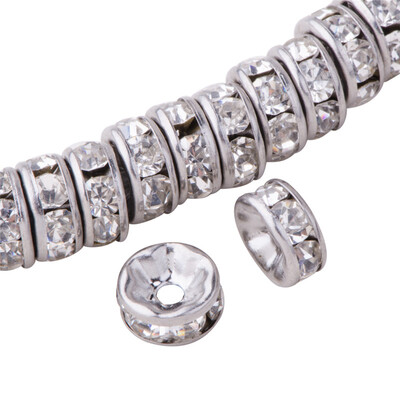 PH PANDAHALL 20 Pcs 316L Stainless Steel Flat Round Rhinestone Crystal Bead Spacers
PH PANDAHALL 20 Pcs 316L Stainless Steel Flat Round Rhinestone Crystal Bead Spacers