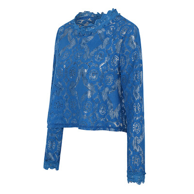 Women Cover Up See Through Floral Lace Hollow Out High Neckline Long Sleeve Sexy Beach Blouse
Women Cover Up See Through Floral Lace Hollow Out High Neckline Long Sleeve Sexy Beach Blouse