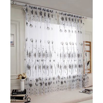Printed Curtain Window Screening Balcony Finished Product Burnout Design Flower Tulle Curtain For Living Room Kitchen Curtains
Printed Curtain Window Screening Balcony Finished Product Burnout Design Flower Tulle Curtain For Living Room Kitchen Curtains
