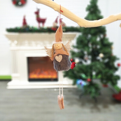 Plush Angel With Glitter Heart Christmas Pendant Decorative Hanging Figurine Ornaments Holiday Gift Decorations
Plush Angel With Glitter Heart Christmas Pendant Decorative Hanging Figurine Ornaments Holiday Gift Decorations