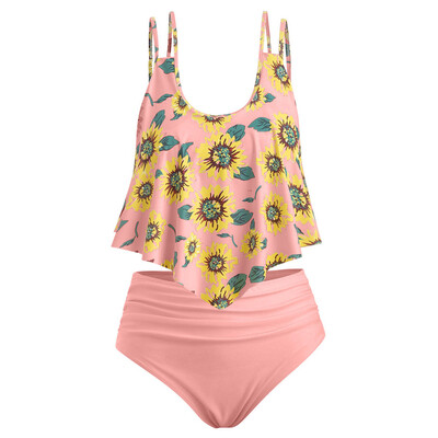 Roseonmyhand Women Two Pieces Bathing Suits Top Ruffled With High Waisted Bottom Bikini Set
Roseonmyhand Women Two Pieces Bathing Suits Top Ruffled With High Waisted Bottom Bikini Set