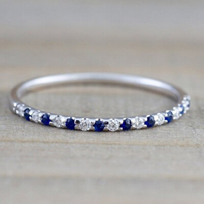 Simple Wedding Engagement Band Thin Ring Fashion Cubic Zirconia Rings For Women Blue Crystal Fashion Jewelry
Simple Wedding Engagement Band Thin Ring Fashion Cubic Zirconia Rings For Women Blue Crystal Fashion Jewelry