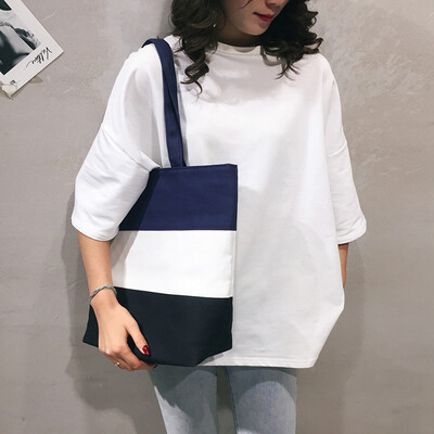Shopping bag bag female 2019 new Korean version of the casual wild hit color canvas shoulder bag large capacity tote bag
Shopping bag bag female 2019 new Korean version of the casual wild hit color canvas shoulder bag large capacity tote bag