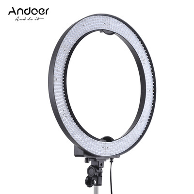Andoer LA-650D 5500K 36W Ring Digital Photographic Studio Light with 600 LED Lights Stepless Adjustment W Color Filters&Bag f
Andoer LA-650D 5500K 36W Ring Digital Photographic Studio Light with 600 LED Lights Stepless Adjustment W Color Filters&Bag f