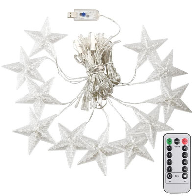 Star USB String lights Curtain Lights 109 LED String Lights 8 Lights Mode Waterproof light Garden Outdoor Use Warm White
Star USB String lights Curtain Lights 109 LED String Lights 8 Lights Mode Waterproof light Garden Outdoor Use Warm White