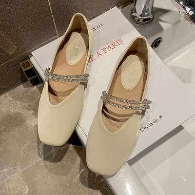 Rhinestone shallow flat sole shoes womens summer best matching skirt gentle student darling
Rhinestone shallow flat sole shoes womens summer best matching skirt gentle student darling