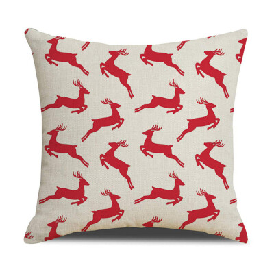 Tailored Christmas Linen Skin Pillow Case Pillow Cushion Elk Snowflake Print 45×45CM
Tailored Christmas Linen Skin Pillow Case Pillow Cushion Elk Snowflake Print 45×45CM