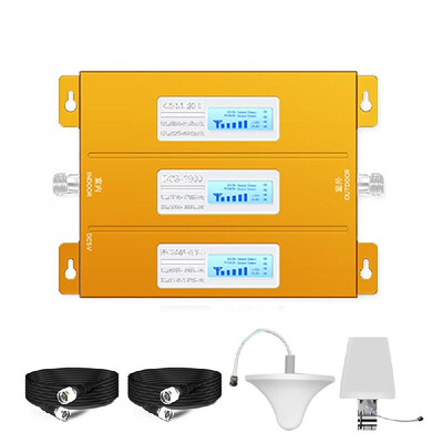 90018002100MHz Tri Band Three LCD Display Screen Mobile Phone Signal Booster 234G Cell Phone Signal Repeater Signal Amplifier
90018002100MHz Tri Band Three LCD Display Screen Mobile Phone Signal Booster 234G Cell Phone Signal Repeater Signal Amplifier