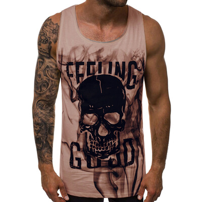 Toponeto Mens Summer New Style Fashion Skull Print Vest Leisure Fashion Comfortable Top
Toponeto Mens Summer New Style Fashion Skull Print Vest Leisure Fashion Comfortable Top