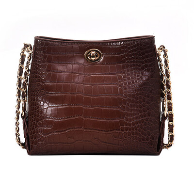 Tailored 2019 Woman New Fashion Crocodile Pattern Chain Bucket Bag Shoulder Messenger Bag
Tailored 2019 Woman New Fashion Crocodile Pattern Chain Bucket Bag Shoulder Messenger Bag