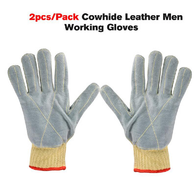 2pcsPack Anti-cut Work Gloves Cowhide Leather Men Working Gloves Cut Proof Stab Resistant Aramid Fiber Butcher Protective Gloves
2pcsPack Anti-cut Work Gloves Cowhide Leather Men Working Gloves Cut Proof Stab Resistant Aramid Fiber Butcher Protective Gloves