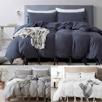 Natural Soild Color Washed Cotton Duvet Cover Set Bedspread Fitted Sheet TwinQueenKing Bedding Set4 Colors
Natural Soild Color Washed Cotton Duvet Cover Set Bedspread Fitted Sheet TwinQueenKing Bedding Set4 Colors
