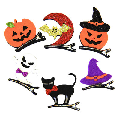 6pcs Kids Halloween Cartoon Hairpins Barrettes Baby Fabric Headwear Hair clips Girls Headdress
6pcs Kids Halloween Cartoon Hairpins Barrettes Baby Fabric Headwear Hair clips Girls Headdress
