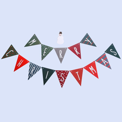FUNNYBUNNY Christmas Banners Flags Hanging Bunting Decoration Ornaments Home Office Hotel Party Scene Decoration Supplies
FUNNYBUNNY Christmas Banners Flags Hanging Bunting Decoration Ornaments Home Office Hotel Party Scene Decoration Supplies