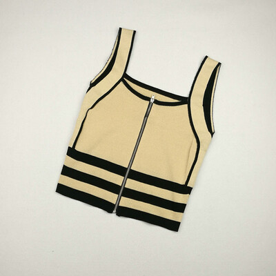 Women Summer Perosnlity Fashion All-match Slim Fit Zipper Style Color-blocked Camisole Top
Women Summer Perosnlity Fashion All-match Slim Fit Zipper Style Color-blocked Camisole Top