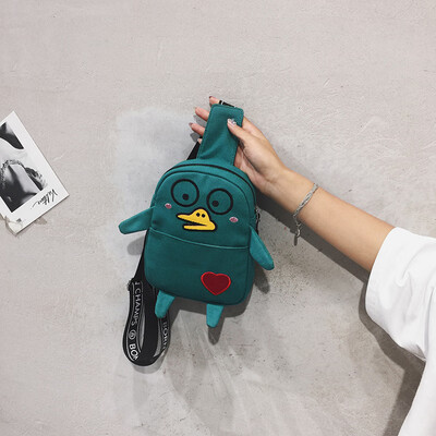 Ins summer new cute cartoon canvas chest bag 2019 new Korean Joker leisure bag slung over womens bags
Ins summer new cute cartoon canvas chest bag 2019 new Korean Joker leisure bag slung over womens bags