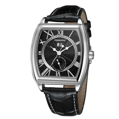 FORSINING wine barrel watch tourbillon double fake eye band calendar mens watch automatic mechanical belt watch
FORSINING wine barrel watch tourbillon double fake eye band calendar mens watch automatic mechanical belt watch