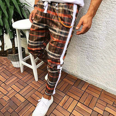 Gobestart Men Lattice Pencil Casual Plaid Drawstring Elastic Waist Long Pants Trousers
Gobestart Men Lattice Pencil Casual Plaid Drawstring Elastic Waist Long Pants Trousers