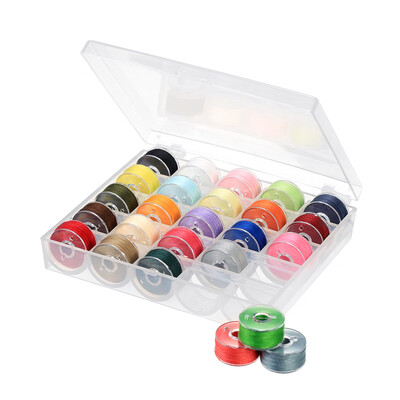 25-Grid Assorted Colors Bobbins with Sewing Thread Set Hand Stitching Machine Sewing Thread with Storage Case for Brother Singer J
25-Grid Assorted Colors Bobbins with Sewing Thread Set Hand Stitching Machine Sewing Thread with Storage Case for Brother Singer J