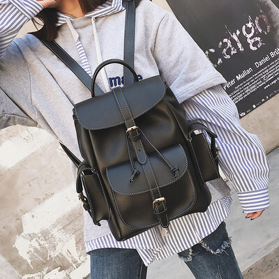 Korean version of the British College wind backpack 2019 autumn&winter models retro fashion pu leather Japan&South Korea women backpack student bag
Korean version of the British College wind backpack 2019 autumn&winter models retro fashion pu leather Japan&South Korea women backpack student bag