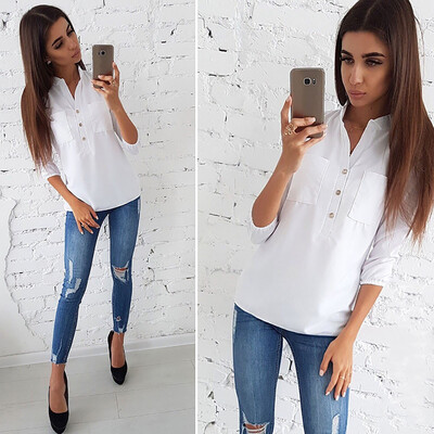 Starmoon Womens Casual Long Sleeve Turndown Neck Button Pullover T Shirts Tops Blouse
Starmoon Womens Casual Long Sleeve Turndown Neck Button Pullover T Shirts Tops Blouse