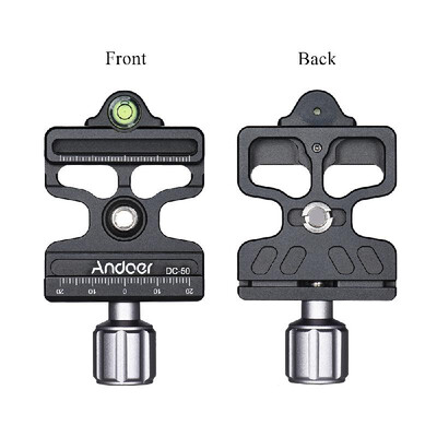 Andoer DC-50 Professional Universal Aluminum Alloy Quick Release Clamp Knob-Type 14" & 38" Screw Hole Compatible for Arca Swiss
Andoer DC-50 Professional Universal Aluminum Alloy Quick Release Clamp Knob-Type 14" & 38" Screw Hole Compatible for Arca Swiss