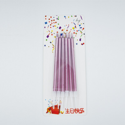 JINLILAI gold-plated candle long 6 packs birthday candle party props birthday supplies 6802
JINLILAI gold-plated candle long 6 packs birthday candle party props birthday supplies 6802
