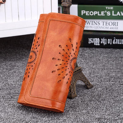 Womens Wallet Fashion PU Leather Wallet Long Section Hollow Out Flower Wallet Lady Clutch Wallet Ms Card Holder
Womens Wallet Fashion PU Leather Wallet Long Section Hollow Out Flower Wallet Lady Clutch Wallet Ms Card Holder