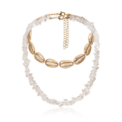 Unique Design Colorful Stone Choker Handmade Trendy Gold Shell Beaded Necklace for Women Chic Girl Jewelry Dropshipping
Unique Design Colorful Stone Choker Handmade Trendy Gold Shell Beaded Necklace for Women Chic Girl Jewelry Dropshipping